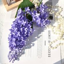 Nouvelle fleur de lilas artificielle en silicone rose, fleur artificielle violette de 75 cm, plante de simulation en plastique, fleur artificielle décorative pour mariage