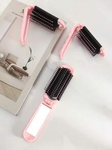 1 件带蝴蝶结设计的可折叠梳子，内置镜子口袋发刷，迷你便携式旅行，男女通用，返校，旅行度假必需品，女士发饰，刷子，发刷，边缘刷，刷头发，发梳，梳头发，顺发刷，球刷，迷你发刷，发刷套装，木梳，发刷，发刷，发梳，理发，美发工具，美发产品，发饰，光滑后刷，护发，发梳，理发配件，梳头发，卷发刷，旅行，美发用品，顺发刷，球刷，迷你发刷，发饰，卷发产品，美发设备，配件，圣诞节，理发配件，发饰，美发，木梳，发刷，刷子，梳子，光滑后刷，发刷，边缘刷，刷头发，发梳，发刷套装、梳子、迷你发刷、顺发刷、发刷、头发、配件、美发产品、美发工具、美发用品、护发、卷发刷、理发器、理发配件、美发设备