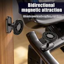 1pc Gym Car Magnetic Phone Holder, 360 Degree Adjustable Portable Phone Holder, Fitness Equipment Accessories, Carbon Texture, Diamond Mesh, Double Magnets, Clip-On, Silicone Base, 17mm Ball Head, Lazy Holder, Outdoor Photography Support Stand, Suitable For Indoor Outdoor Home Gym Car Kitchen Bathroom Phone Holder, Sport, Gym, Home Exercise, Sport Accessories, Gym Accessories, CrossFit Accessories