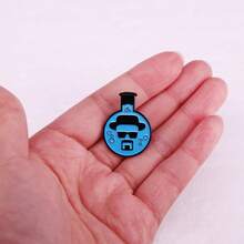 Chemical Utensils Blue Round Bottom Flask Brooch Peripheral Accessories Badge - Multicolor - View 4