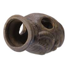 Aquarium Decorations Ceramic Cave, Hiding Cave For Small Fish, Brown, 2.83"X2.17"X3.35"