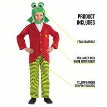 Morph Costumes Fun Shack Kids Frog Costume - Toad Animal Fancy Dress For Halloween, World Book Day, Parties & Dress Up - High Quality Design - Green - View 4