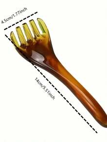 头皮按摩器、刮痧背部按摩器、头部抓挠器便携式手持SPA头部按摩器，深度放松 - 彩色 - 查看 6