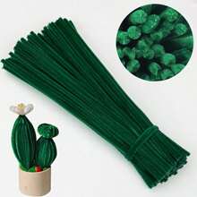 Paquete de valor de 100 piezas de limpiapipas de tela flexible de colores surtidos para suministros de manualidades y decoraciones caseras, juego de torsión con dos opciones de color, kits de flores de limpiapipas