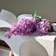 Nouvelle fleur de lilas artificielle en silicone rose, fleur artificielle violette de 75 cm, plante de simulation en plastique, fleur artificielle décorative pour mariage