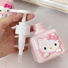Sanrio 1 Stück Katzen Spender Flasche, süße hochwertige nachfüllbare Flasche als Seifenspender, Lotionsspender, Handdesinfektionsspender für den Hausgebrauch, Schulanfang