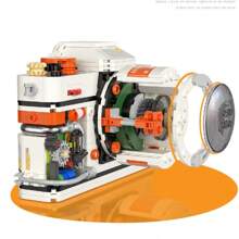 Vivid And Durable ABS Material Vintage Camera Building Block Assembled Model Kit, Retro Dual-Sided Nostalgic Camera Model Blocks, Creative Desktop Decor, Suitable For Boy Girl Birthday Gifts, Thanksgiving, Festivals, Home Decor, No Electricity Required