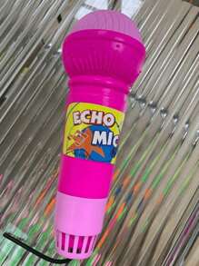 1pc Random Color Echo Microphone Toy,Perfect Gift To Have Fun With Singing And Pronunciation - No Batteries Required!(Some Parts Are Sent Random)