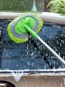 114cm Car Wash Brush Long Handle Car Wash Brush Kit - Gentle On Paint, Effective Cleaning Tool For Cars, Trucks, SUVs, RVs, Trailers - Soft Brush, Microfiber Sponge, Cleaning Gloves For Meticulous Cleaning, No Battery Required