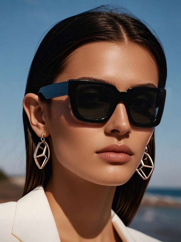 3pcs Cat Eye Fashionable Fashion Glasses, Suitable For Daily Wear