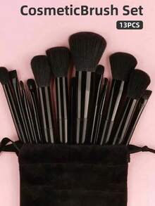 全新13件套化妆刷套装，柔软刷毛，专业化妆刷套装，包含粉底刷、眼影刷、歌舞伎刷、晕染刷等，附赠化妆包和美妆蛋，是送给化妆新手的理想礼物。棕色，化妆刷套装，化妆刷套装，化妆刷套装，全套化妆刷，化妆刷套装，全套化妆工具，化妆刷套装，化妆刷套装，化妆礼盒套装