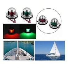 Par Luz Navegação Bombordo Boreste Inox 12v Verde Vermelha