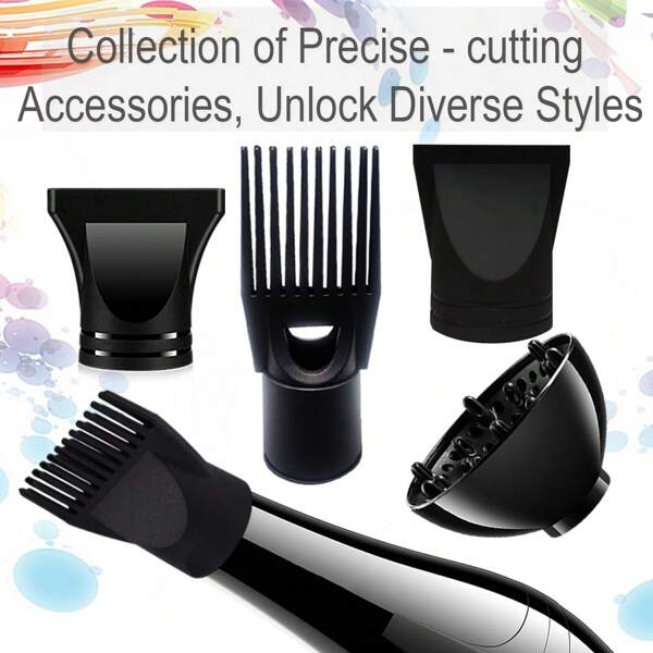 1 Set de Boquillas Accesorios para Secador de Pelo, Diseño Minimalista Versátil con Múltiples Opciones