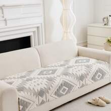 1 pieza Funda de cojín de sofá gruesa de felpa, cálida para otoño/invierno, antipolvo, antitranspirante, protector de sofá antideslizante, lavable a máquina, apta para mascotas, para sofás de 1 a 4 plazas para dormitorio, oficina y sala de estar