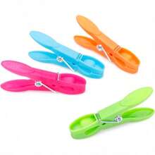 27 Pcs Colorful Plastic Clothespins Laundry Pins Windproof Clotheslinger Towel Clips Drying Line Pegs Small Colored Clothes Pins For Outdoor Clothesline Crafts Picture Food Package Clips - Colorful - View 1