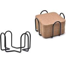 1 suport pentru suporturi de pahare, 4,3 inch (aproximativ 11,9 cm), suport de depozitare din metal negru, potrivit pentru pahare rotunde și pătrate, potrivit pentru 4 până la 9 pahare