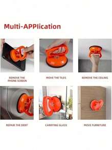 Powerful 2 Pieces Large Car Shape Dent Puller Set - Easy Suction Cup Bump Fixer And Repair Tool - Ideal For Auto Dent Repair