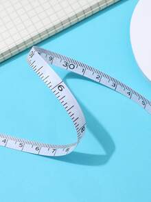 1 件便携式方形软伸缩卷尺带钩，小型紧凑型测量工具