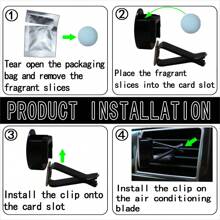 4pcs/Set Fresh Little Daisy Blossom Decoration Car Air Vent Clip, Car Air Freshener Decor