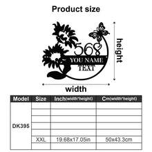 1 pieza Placa de metal personalizada con diseño de rama de árbol y pájaros con flores - Señal de dirección personalizada, número de casa, señal de dirección de jardín exterior, nombre de calle, apellido, decoración de patio - Regalo de registro, regalo para entusiastas del jardín, regalo para papá, regalo para mamá - Adornos, decoración del hogar, decoración de pared, decoración de habitación, decoración de sala de estar, decoración de dormitorio, decoración de baño, decoración de cocina, decoración de la casa, regalos personalizados, impresión gráfica - Multicolor - Ver 43