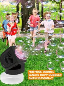 Kids Automatic Bubble Machine Toy With Large Capacity Storage, Outdoor Friend Gathering Bubble Blower, One-Button Bubble Maker (Excluding Batteries & Bubble Solution)