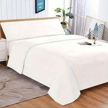 Three-Piece Bedding Set In Assorted Colors, Washed - Feels Ultra-Soft And Lint-Free, Fits Beds Of Sizes 90, 105, 135, 150 And 200, Includes Fitted Sheet + Flat Sheet And Pillowcases - Brown - View 7