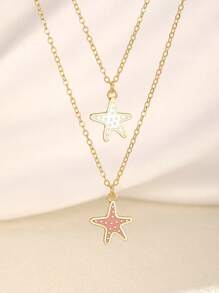 3 colores Collar de cadena de clavícula de mujer con colgante de cruz versátil y dulce, apto para fiesta, cita, playa, vacaciones y uso diario