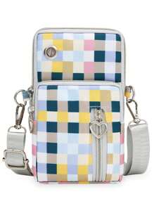 Borsa a tracolla sportiva da donna - Portafoglio multifunzione per cellulare (da indossare a spalla/braccio/a tracolla)