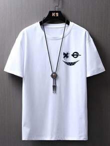 Manfinity LEGND Men's Cartoon Graphic T-Shirt - 白色 - 查看 2