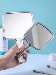 1pc/2pcs Portable Small Mirror, Wavy Pattern Handheld Makeup Mirror, Luxury High-End Compact Mirror For Touch-Up