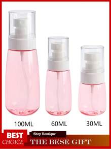 Flacons de voyage avec vaporisateur, flacon vaporisateur à fines gouttelettes, flacon vaporisateur en plastique rechargeables étanche à fines gouttelettes, rechargeables vides pour cosmétiques de voyage, flacon de spray pour cheveux, contenants vaporisateurs, essentiels de voyage, produits essentiels pour les vacances pour les parfums, huiles essentielles, toniques, eau de rose, cosmétiques (100ml/60ml/30ml)