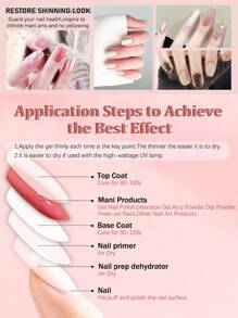 3 Stücke 15 ml Gel-Überlack ohne Abwischen, glänzendes Finish und langanhaltend, Soak-Off-LED-Nagellampe, Gel-Geschenke für Frauen
