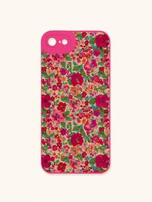 Funda de teléfono con estampado floral diminuto en rosa fucsia, funda de teléfono con estilo vintage de flores dispersas multicolor en rosa fucsia, funda de protección de lente, compatible con iPhone y Galaxy, compatible con iPhone 13, 15, 16 Pro Max, 16, 14, 15, 16 Plus, teléfonos Galaxy a prueba de agua, a prueba de golpes y resistente a arañazos - Multicolor - Ver 50