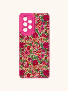 Funda de teléfono con estampado floral diminuto en rosa fucsia, funda de teléfono con estilo vintage de flores dispersas multicolor en rosa fucsia, funda de protección de lente, compatible con iPhone y Galaxy, compatible con iPhone 13, 15, 16 Pro Max, 16, 14, 15, 16 Plus, teléfonos Galaxy a prueba de agua, a prueba de golpes y resistente a arañazos - Multicolor - Ver 34