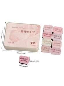 9-Colors Patting Glue Smudge Canned High Saturation Popular Semi-Solid Nail Polish Glue Nail Salon For Summer And Spring Manicure Diy - 彩色 - 查看 11