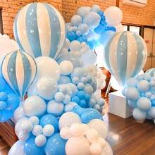 30/50/100pcs 5-Inch Light Blue Balloons Set, With Glitter Confetti, Latex Balloons Suitable For Birthday, Wedding, Anniversary, Gender Reveal Party, Mothers/Fathers Day Decoration - No Power Required, All Seasons - Light Blue - View 4