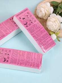 Paquete de 50 piezas/100 piezas/200 piezas Tiras de cera para depilación, accesorios de encerado, productos y accesorios para el cabello para salón de belleza, barbería y esenciales de viaje