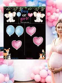 Gender Reveal Decorations - 36 Voting Gender Reveal Games Gender Reveal Ideas Boy Or Girl Baby Shower Games Party Supplies For Gender Reveal Voting Use Gender Reveal Decor - Multicolor - View 7