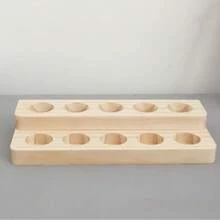 1pc Wooden Essential Oil Display Rack, Wooden Base Stand, Essential Oil Storage Rack, 1/2/3 Tier Wooden Base Frame - Multicolor - View 11