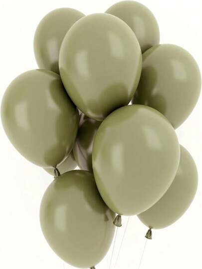 Set da 12 pollici di palloncini in lattice verde oliva, confezione da 25/50, adatti per compleanni, matrimoni, cerimonie di laurea e altre feste di Capodanno invernali, colore opaco, palloncini in lattice spessi, ideali per compleanni, matrimoni, San Valentino, Ringraziamento, Nuovo Anno, ritorno a scuola, laurea, decorazioni per la casa, composizioni di palloncini, decorazioni per feste