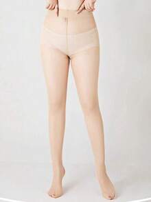 Women Tights - Beige - View 4