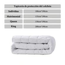 1 Pieza Cubre Colchón Impermeable de 3Capas(Sin Funda de Alohada)Protección Completa Transpirable,Antideslizante y Fácil de Lavar Ideal para Hogares y Alojamientos para Colchón Individual Matrimonial Queen King,Color Negro - Negro - Ver 6