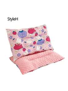 Upgraded Soft & Comfortable Children's Pillow, Center Concave Design, Suitable For Flat Head And Other Head Shapes, Children's Head Support Pillow, Baby Rest Head Support Pillow, Soft & Comfortable Cartoon Bear Memory Foam Pillow, Suitable For Boys And Girls Sleep And Head Support, Sofa Pillow, Random Pattern Distribution - Multicolor - View 16