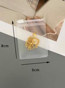 Thickened Non-Yellowing Non-Hard Earrings Bracelet EVA Jewelry Bags, Storage And Packaging Portable Zipper Buckle, Dust Organizer, Multi-Purpose Storage Bag