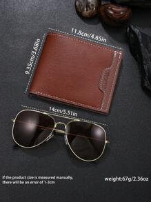 Zestaw 2 męskich portfeli + okularów przeciwsłonecznych na co dzień. Pomysły na formalne/biznesowe stylizacje na Walentynki.