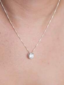 Point Of Light Choker Necklace 18k Gold Plated And 925 Silver Durability 3 Months - Vàng - Xem 2