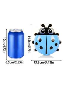 1 cái/2 cái Giá để bàn chải đánh răng, Giá để bàn chải đánh răng thiết kế hình bọ rùa, Giá để bàn chải đánh răng treo tường, Hộp đựng đồ dùng phòng tắm có giác hút, Giá để bàn chải đánh răng kem đánh răng đa năng, Giá để lược cọ trang điểm treo tường, Giá để bàn chải đánh răng treo tường phòng tắm có lỗ đục miễn phí, Giá để bút, Giá để nĩa/thìa/đũa - Nhiều màu - Xem 4