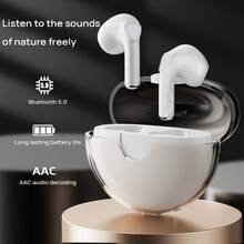 Lenovo 真無線藍牙耳機LP10 半入耳式 人體工學設計 配戴舒適 全透明倉個性外觀 大電量長久續航 內建靈敏麥克風 黑色 - 黑色 - 查看 2