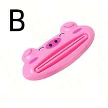 1 pieza Exprimidor de pasta de dientes de dibujos animados: ¡Herramienta de cocina linda para una limpieza talla grande fácil del baño! Suministros de cocina, color aleatorio