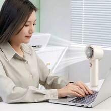 Handheld High-Speed Fan Mini Portable Air Conditioner With Six Fans And 199 Levels Of Infinite Adjustment-Pink - 手持 - 查看 5